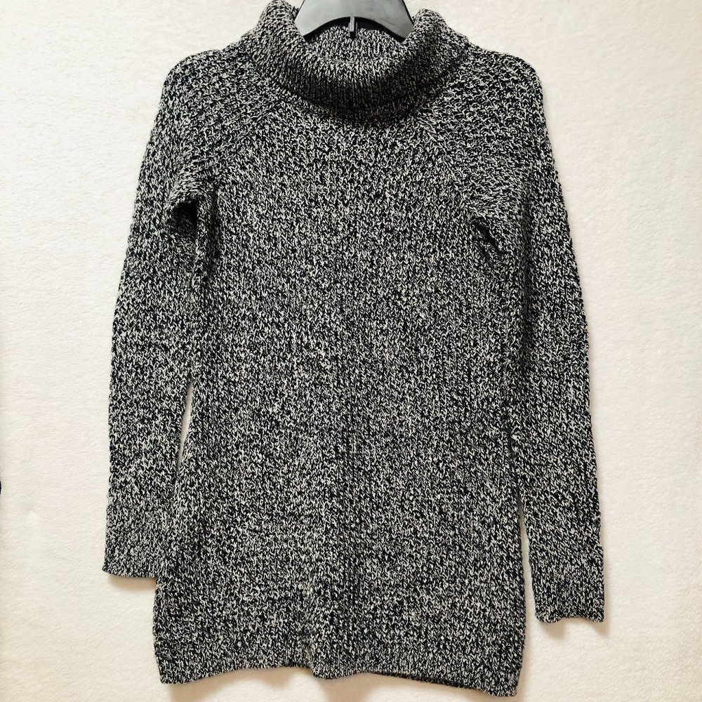 Bass Black & White Cowl Neck Knit Sweater Size XS